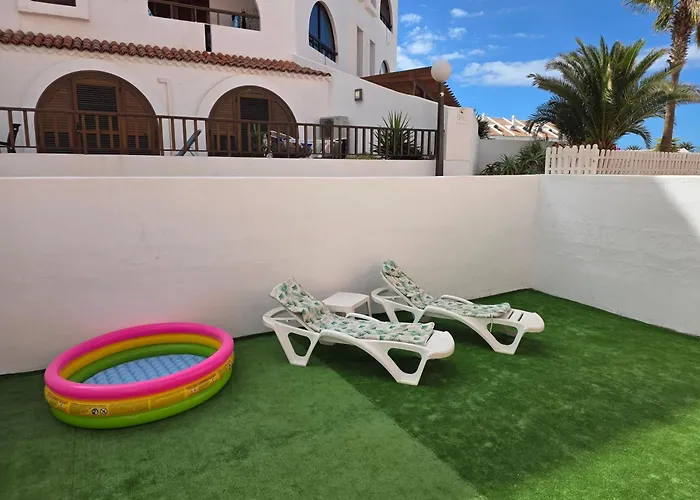 Ground Floor Casa Pico, Parque Santiago 1, Heated Pool, 100 M To Sea And Beach, Wifi Apartmán Arona (Tenerife)
