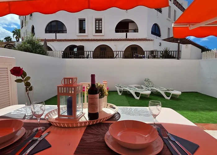 Ground Floor Casa Pico, Parque Santiago 1, Heated Pool, 100 M To Sea And Beach, Wifi Apartment *